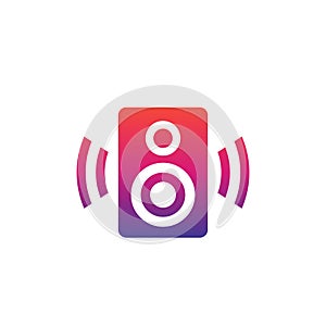 Audio speaker vector icon