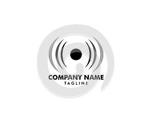 Audio Speaker Vector Logo Template Design