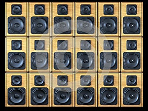 Audio speakers background