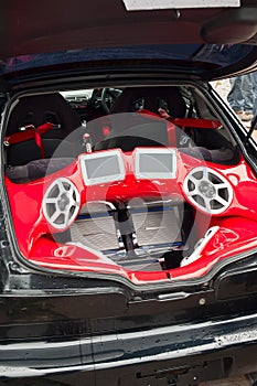 Audio system in the trunk