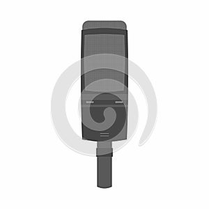 Audio-Technica AT2020 USB mic. Concept of podcasting, video blogging, webinar, broadcasting, online radio, media hosting. Perfect