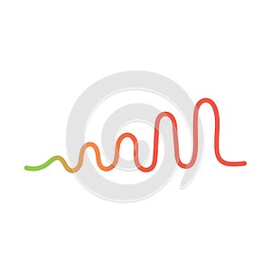 Audio technology, music sound waves vector icon