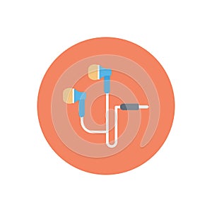 Audio  vector flat color icon