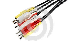 Audio video cable with plugs