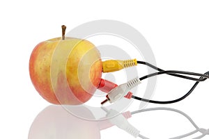 Audio video cables on apple