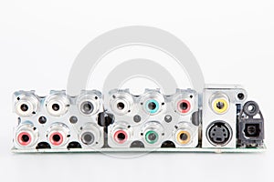 Audio and video connectors