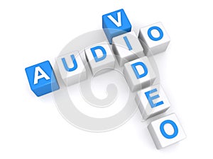 Audio video crossword