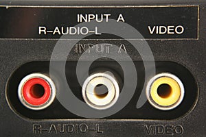 Audio video input jacks