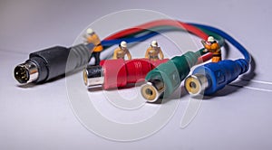 Audio video jack cable maintenance