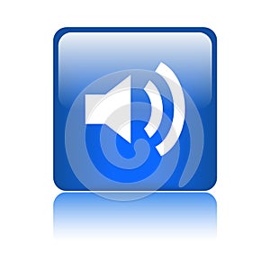 Audio / volume icon button red