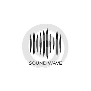 Audio Wave Spectrum Visual Logo, Sharp Spectrum Bar Design Vector,Audio Logo Template
