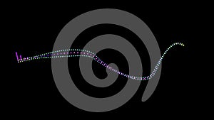 Audio Waves. Music waves oscillate. A digital Sound wave or frequency.