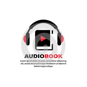 Audiobook icon. Online learning. Use for online book store. Vector on isolated white background. EPS 10