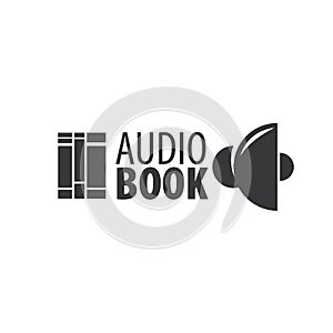 Audiobook. Vector logo template