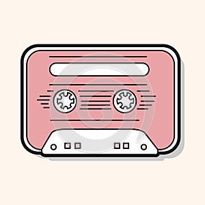 Audiotape theme elements vector,eps