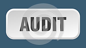 audit button. audit square 3d push button.