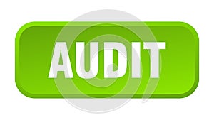 audit button. audit square 3d push button.