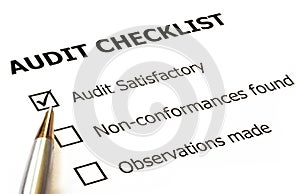 Audit Checklist