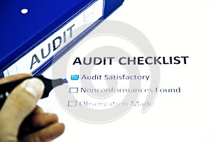 Audit checklist