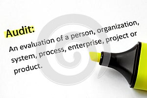 Audit Definition photo