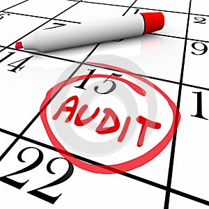 Audit Financial Budget Book Keeping Tax Day Date Calendar