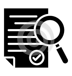 Audit Isolated Vector Icon which can easily modify or edit