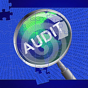 Audit Magnifier Means Auditor Searches And Magnify