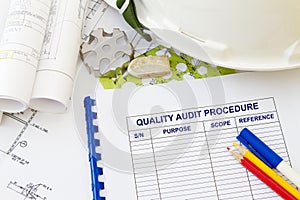 Audit report for quality form