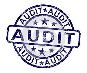 Audit Stamp Shows Financial Accounting Examination