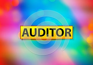 Auditor Abstract Colorful Background Bokeh Design Illustration