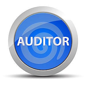 Auditor blue round button