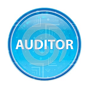 Auditor floral blue round button