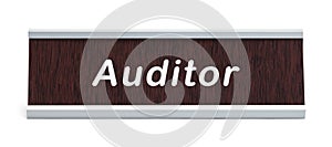 Auditor Name Plate