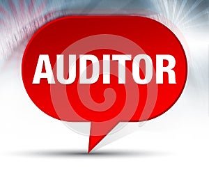 Auditor Red Bubble Background