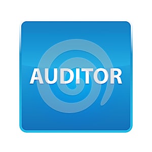 Auditor shiny blue square button