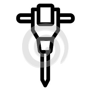 Auger, dig tool Isolated Vector Icon which can be easily modified or edited