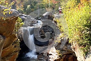 Auger Falls in Fall Foliage