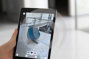 Augmented reality app - placing furniture in AR space photo
