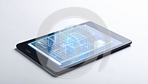 Augmented Reality Building Plan on Digital Tablet