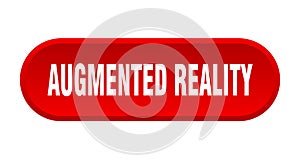 augmented reality button. rounded sign on white background
