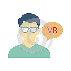 Augmented reality Color Vector icon which can easily modify or edit