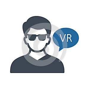 Augmented reality Color Vector icon which can easily modify or edit