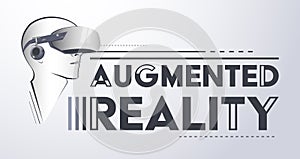 Augmented Reality Design Emblem vector illustration.