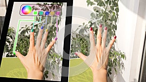 Augmented reality fingernails