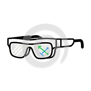 Augmented Reality Glasses with Digital Overlay