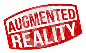 Augmented reality grunge rubber stamp