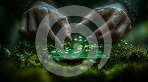 augmented reality holographic interface in real-world environment