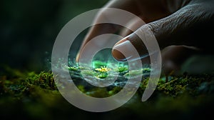 augmented reality holographic interface in real-world environment