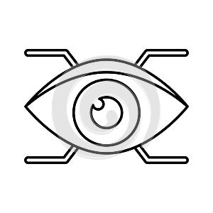 Augmented reality  Line Style vector icon which can easily modify or edit