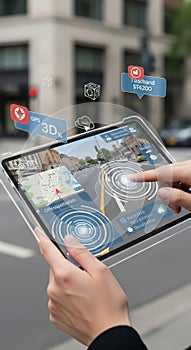 Augmented Reality Navigation on Tablet